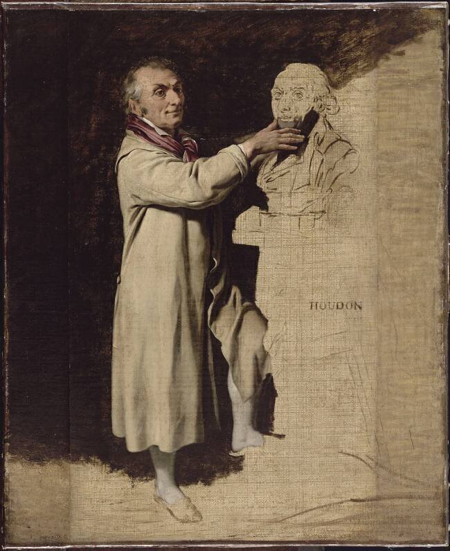 Jean-Antoine Houdon, sculpteur Louis-Léopold Boilly