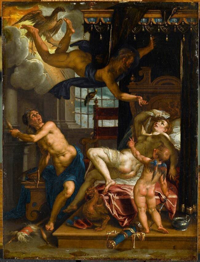 Jupiter et Danaë Joachim Wtewael