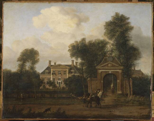 La Demeure des Harteveld prés du Vecht dans la région d'Utrecht Jan van der Heyden