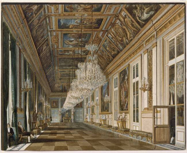 La galerie des ambassadeurs au palais des Tuileries Jean-Baptiste Fortuné de Fournier