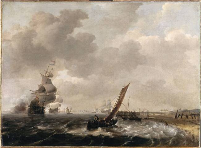 La mer au Helder Ludolf Backhuysen