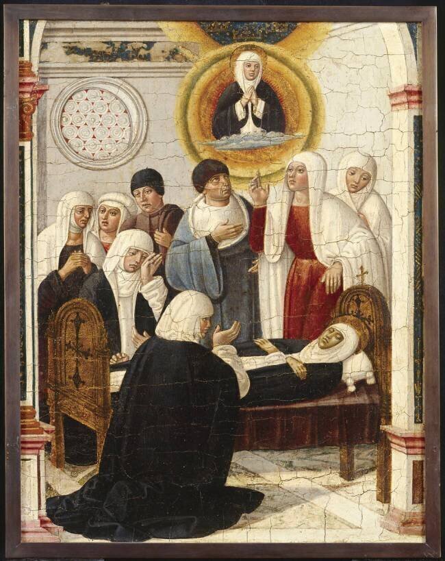 La mort de sainte Catherine de Sienne Girolamo di Benvenuto