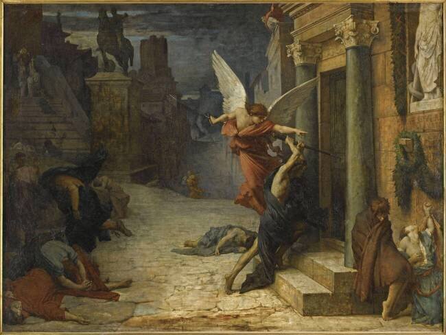 La Peste à Rome Jules Elie Delaunay