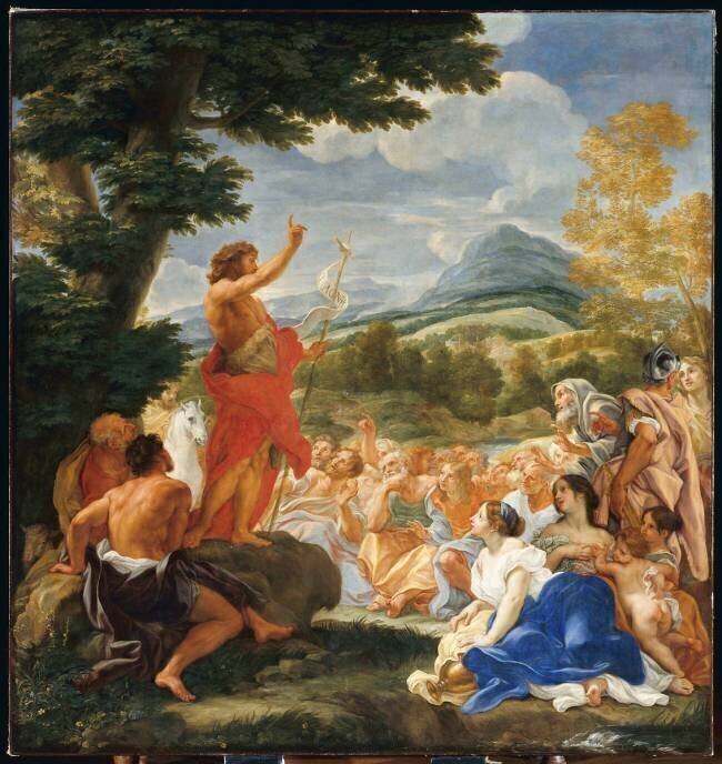La prédication de Saint Jean-Baptiste Baciccio