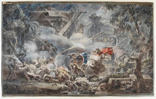 La Prise d'Agrigente par les Carthaginois Louis Jean Desprez