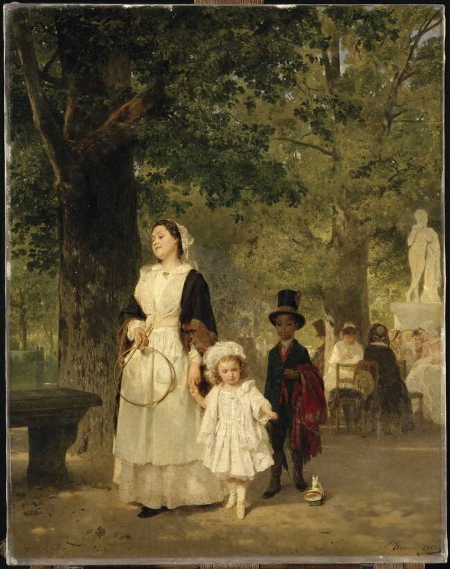 La promenade aux Tuileries Ludwig Knaus