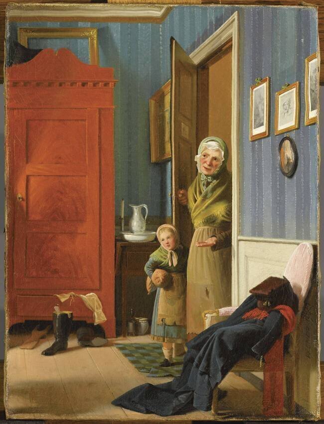 La visite de la mendiante Wilhelm Ferdinand Bendz