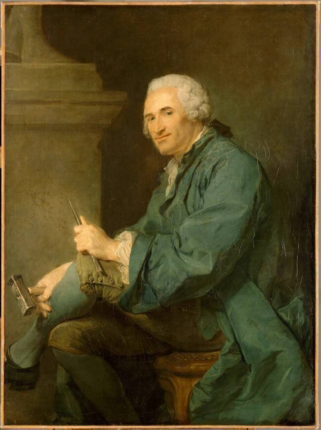 Lambert-Sigisbert Adam, sculpteur Jean-Baptiste Perronneau