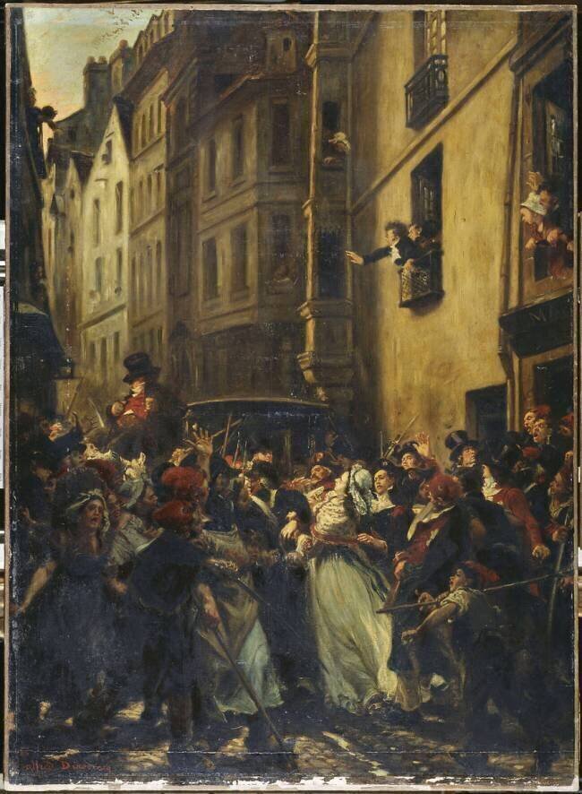 L'Arrestation de Charlotte Corday aprés le meurtre de Marat (13 juillet 1793) Alfred Dehodencq