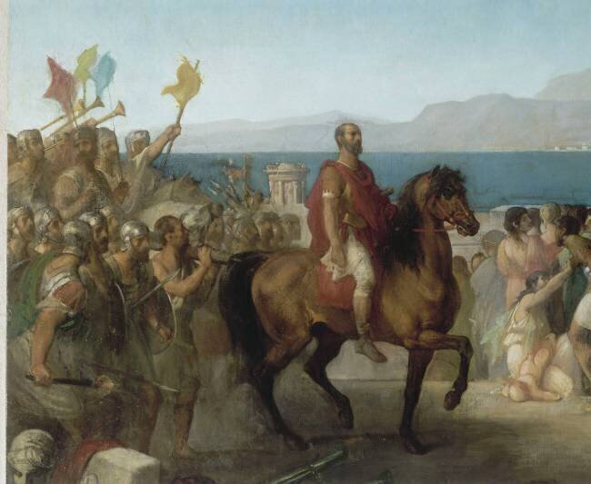 Le dernier jour de Corinthe (146 avant J.C.) Tony Robert-Fleury