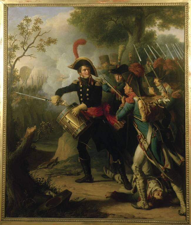 Le général Duhesme battant la charge à Dierscheim, le 20 avril 1797 Charles Thévenin