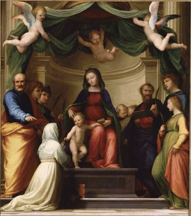 Le Mariage mystique de sainte Catherine de Sienne Fra Bartolomeo