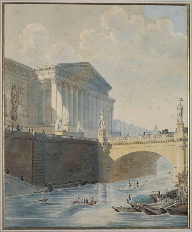Le pont de la Concorde Auguste Hibon