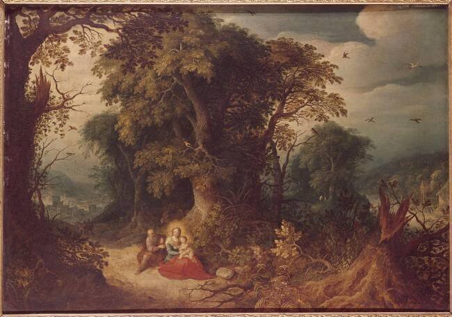 Le repos de la Sainte Famille Abraham Govaerts