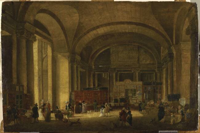 Les vendeurs d'Estampes / Gravures au Louvre Pierre-Antoine Demachy