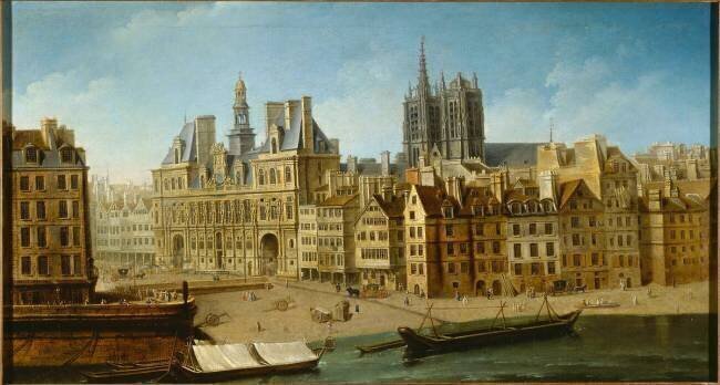 L'Hôtel de Ville et la place de Grève Jean-Baptiste Nicolas Raguenet