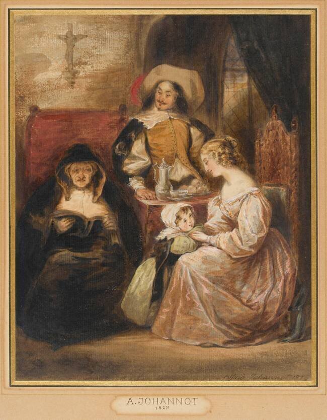 L'heureuse famille Alfred Johannot