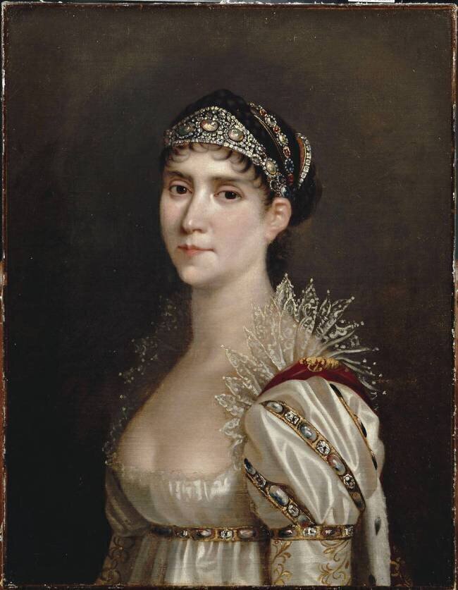 L'Impératrice Joséphine en robe de cour à chérusques Robert Lefèvre