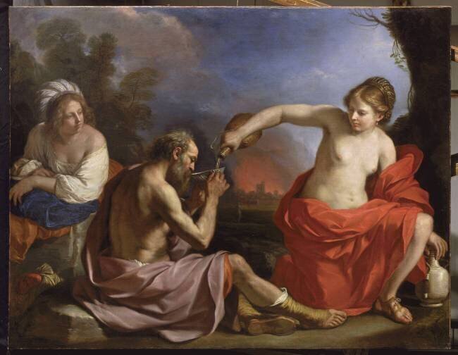 Loth et ses filles Le Guerchin