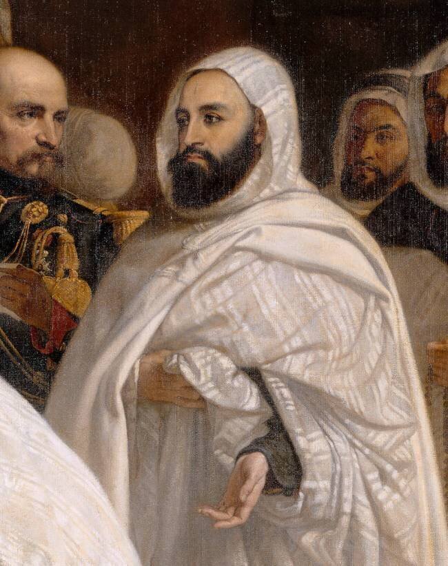 Louis Napoléon prince-président annonçant à Abd-el-Kader sa libération (détail) Ange Tissier