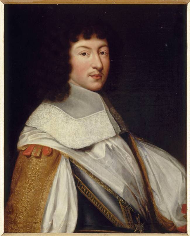 Louis XIV représenté vers 1660 (1638-1715) Pierre Mignard (d'après)