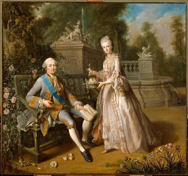 Louis-Jean-Marie de Bourbon, duc de Penthièvre (1725-1793) et sa fille, Louise-Adelaïde Jean-Baptiste Charpentier le Vieux