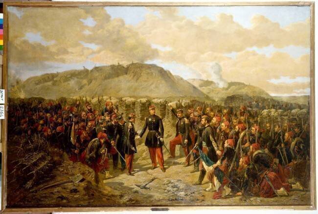 Mac-Mahon et le Ier zouaves à Malakoff, le 8 septembre 1855 Antoine Alphonse Aillaud