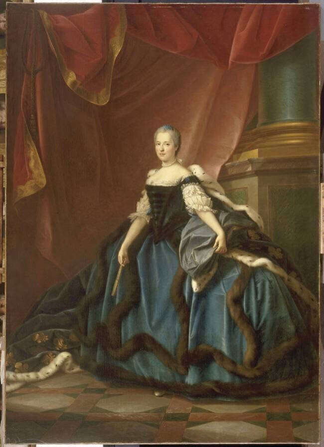 Marie-Josèphe de Saxe, Dauphine de France en 1747 (1731-1767) - portrait en pied Jean Martial Fredou
