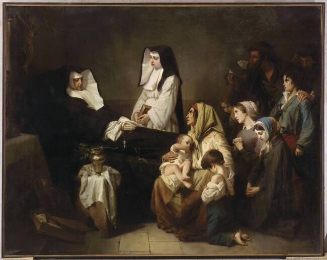 Mort d'une soeur de charité Isidore Pils