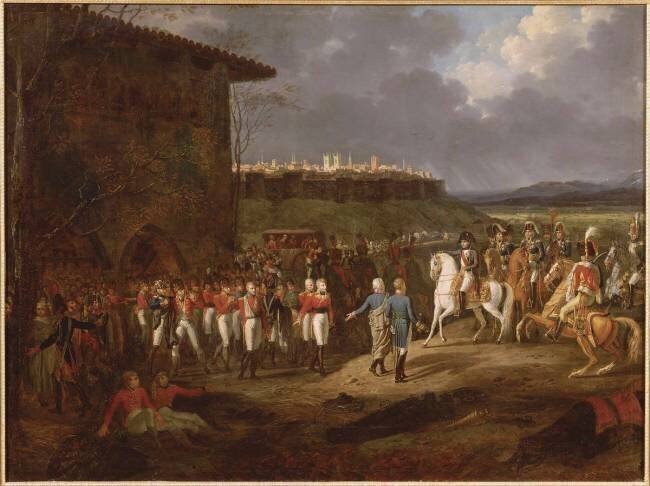 Napoléon Ier se faisant présenter à Astorga des prisonniers anglais Hippolyte Lecomte