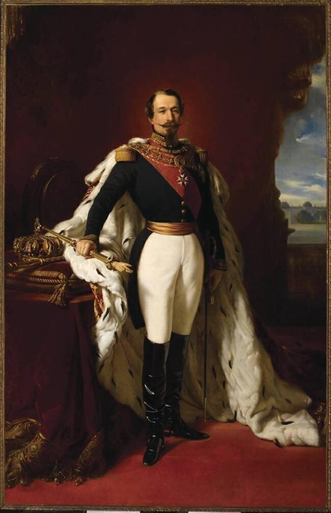 Napoléon III, empereur des Français (1808-1873) , Portrait officiel en 1855 Franz Xaver Winterhalter (d'après)