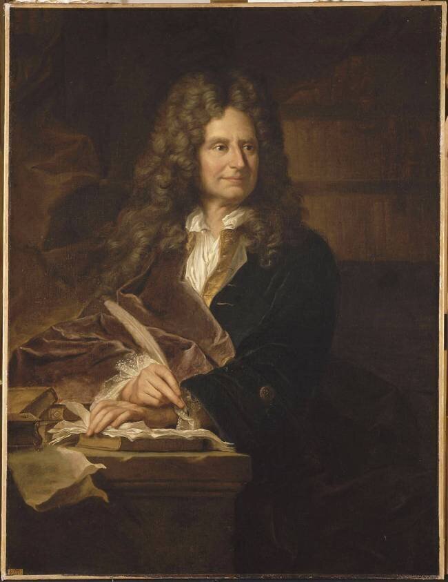 Nicolas Boileau-Despreaux (1636-1727), poète Hyacinthe Rigaud (d'après)