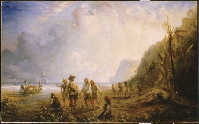 Occupation de la Martinique par le chevalier d'Esnembuc en 1635 Théodore Gudin