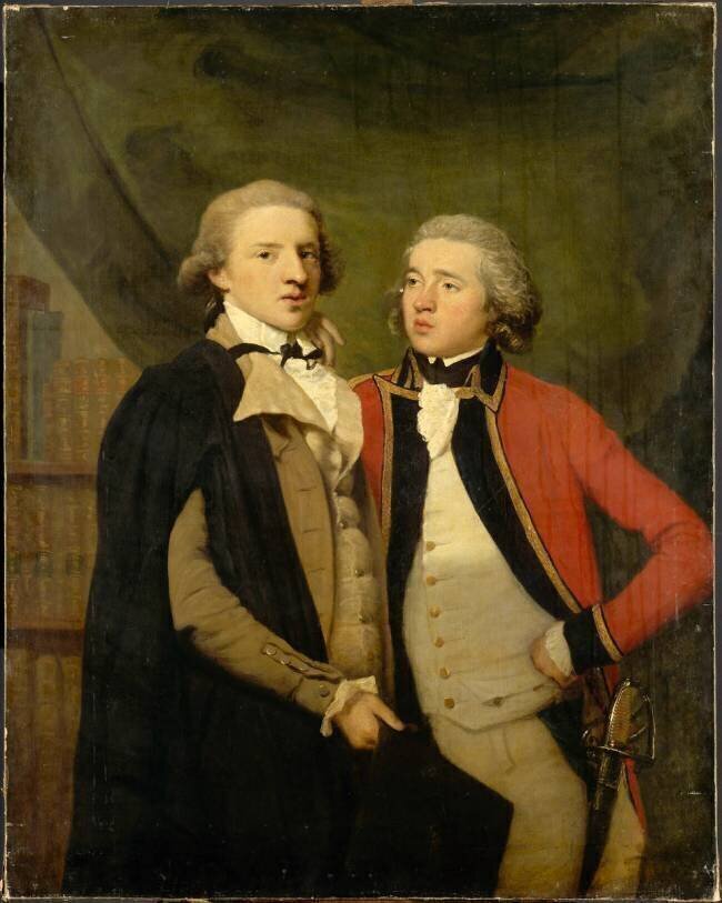 Portrait de deux frères Benjamin van der Gucht