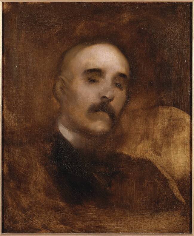Portrait de Georges Clémenceau (1841-1929), homme politique Eugène Carrière