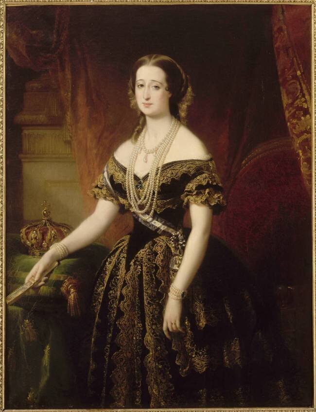 Portrait de l'impératrice Eugénie Edouard-Louis Dubufe