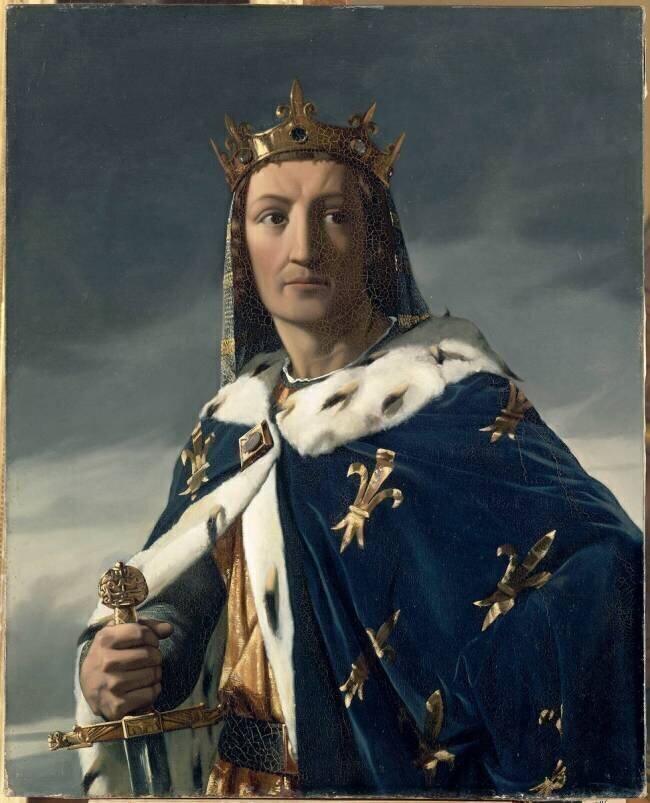 Portrait de Louis VIII (1187-1226), dit le Lion, roi de France en 1223 Henri Lehmann