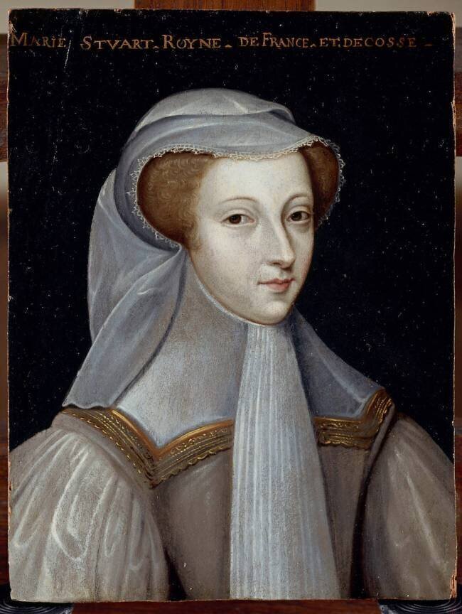 Portrait de Marie Stuart en deuil blanc anonyme
