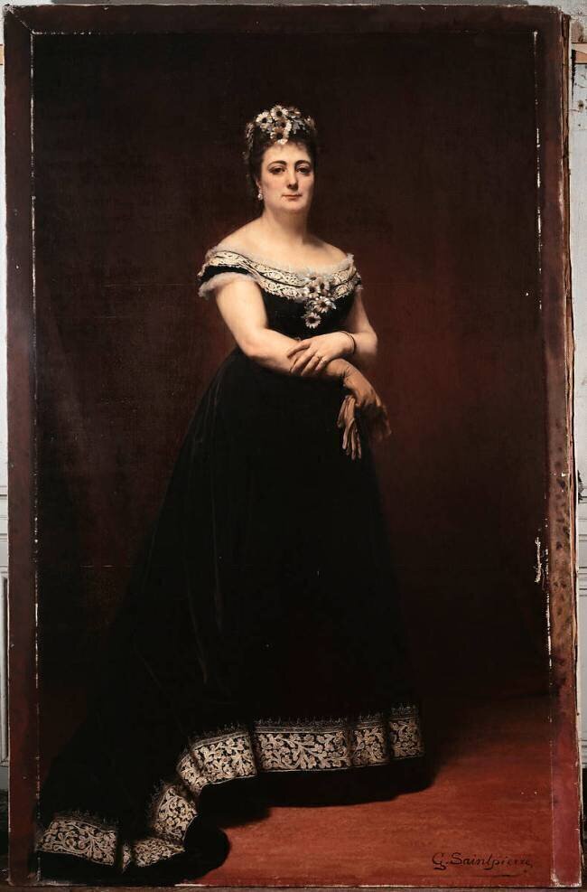 Portrait de Noémie Cadiot dite "Claude Vignon", sculpteur et écrivain (1828-1888) Gaston Casimir Saint-Pierre