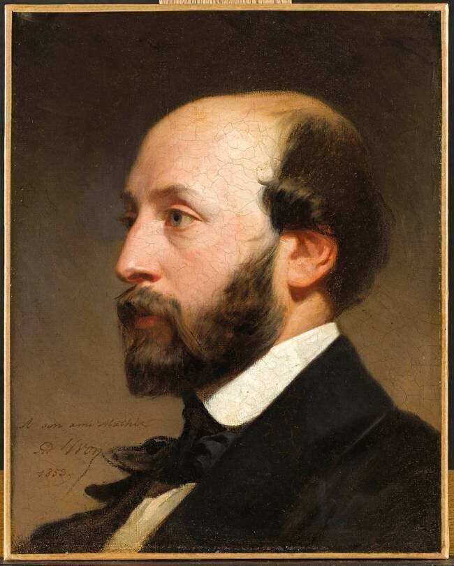 Portrait d'homme en buste Adolphe Yvon