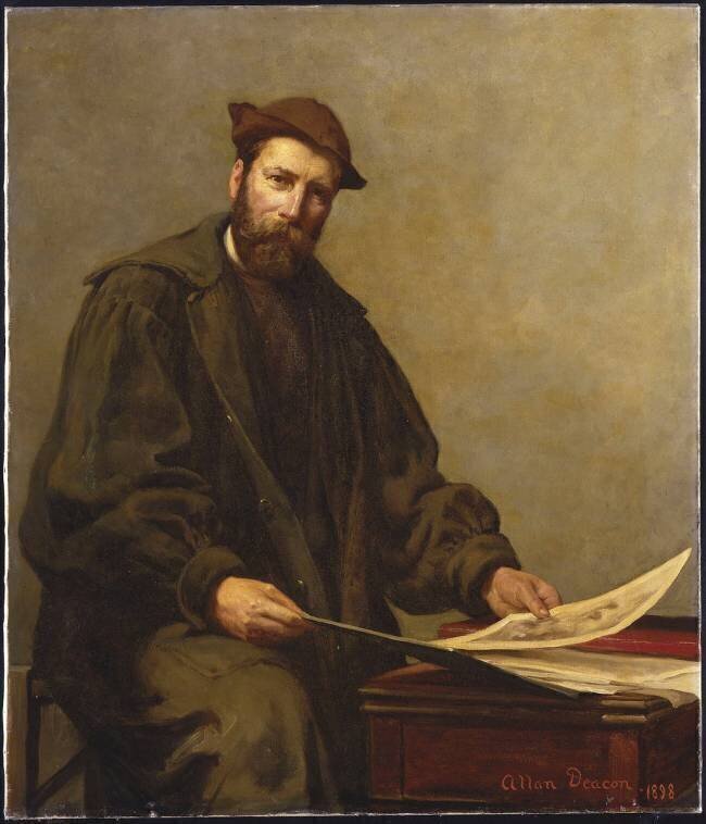 Portrait du peintre et graveur Arthur Heseltine Allan Deacon