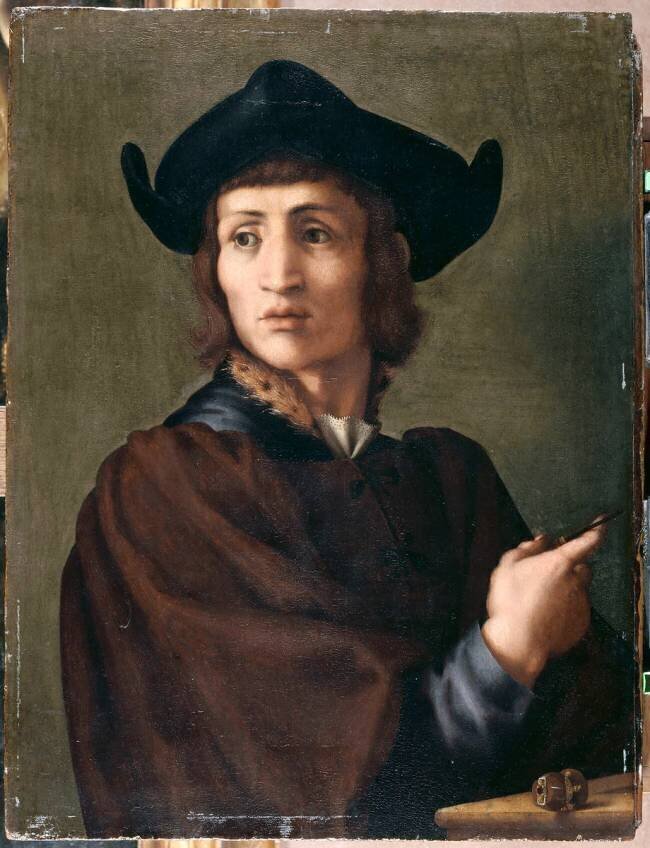 Portrait d'un bijoutier (graveur sur bijoux ou ciseleur) Pontormo
