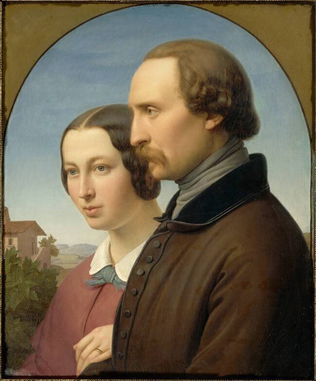 Portrait d'un couple Franz Ittenbach