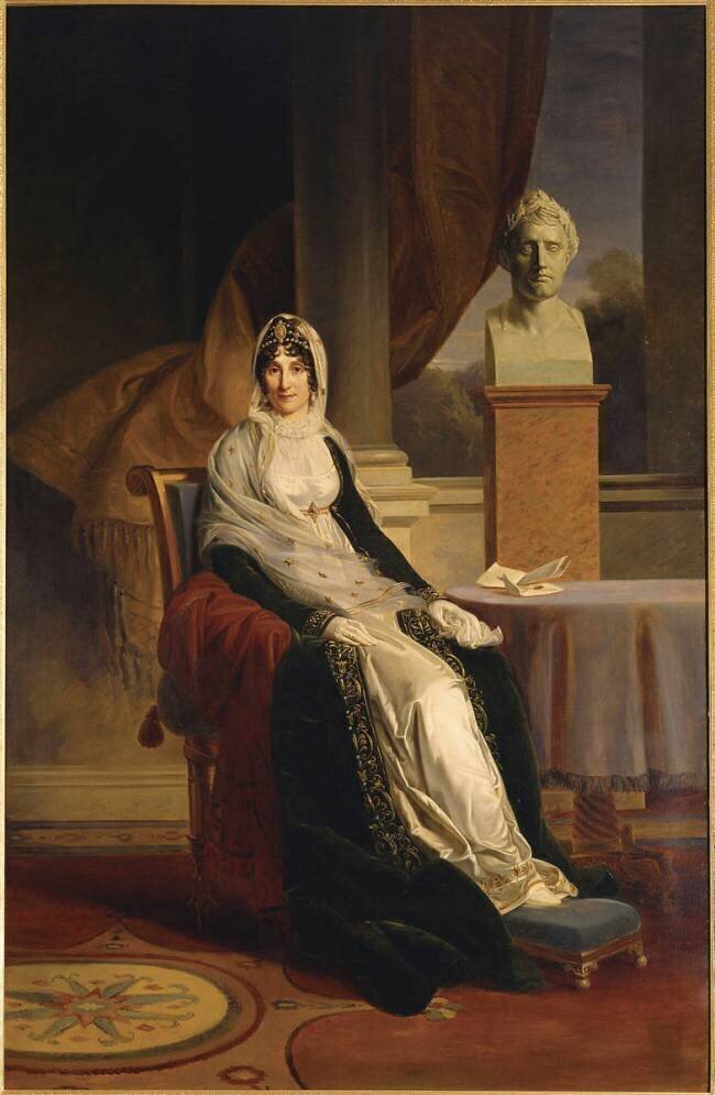 Portrait en pied de Marie-Laetitia Ramolino, madame Bonaparte, Madame Mère (mère de Napoléon Ier) François Gérard