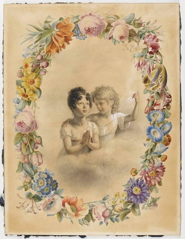 Portraits de Jules Belin de Launay et de sa soeur aînée Jacques-Augustin-Catherine Pajou