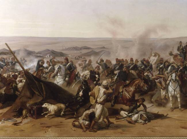 Prise de la Smala d'Abd-el-Kader par le duc d'Aumale à Taguin, le 16 mai 1843 Horace Vernet