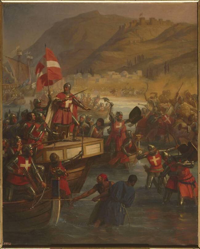 Prise de Smyrne par les chevaliers de Rhodes, le 28 octobre 1344 Alexandre-Charles Debacq