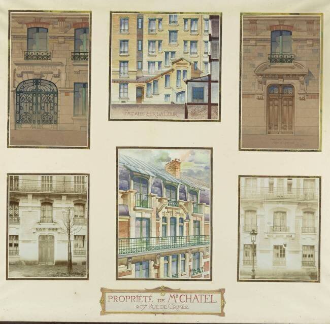 Propriété de M. Châtel (207 rue de Crimée, Paris) Léon Cuzol