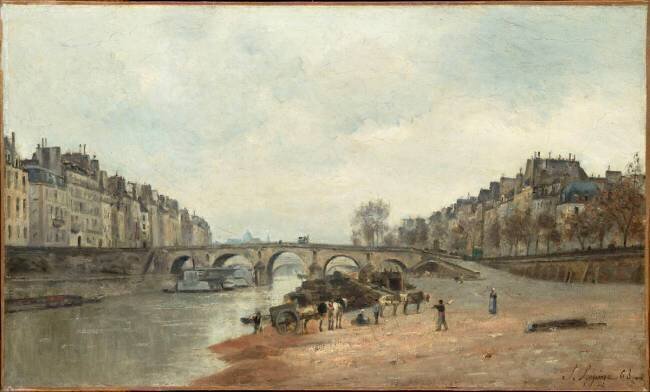 Quai des Célestins avec le pont Marie, Paris Stanislas Victor Edouard Lépine