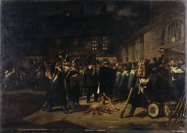 Ralliement de la Garde nationale lors du coup d'état du 2 décembre 1851 Pierre-Eugène Lacoste